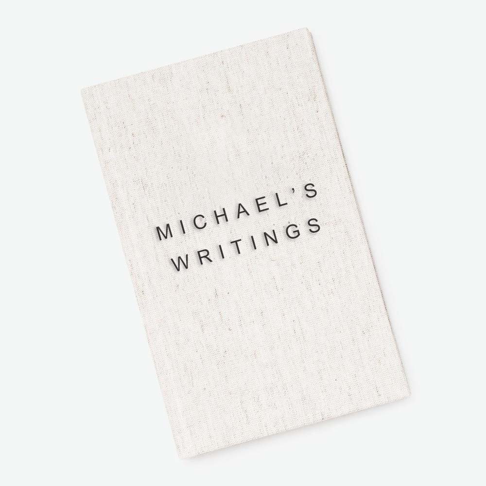 Suggested book cover for Michael's Writings